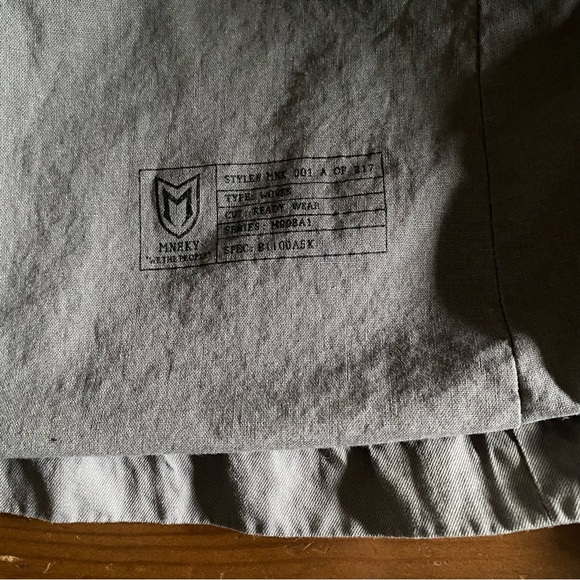 Monarchy Men’s Gray Cotton Metal Canvas Button Jacket Pockets Lined Y2K Size XL - Picture 10 of 14